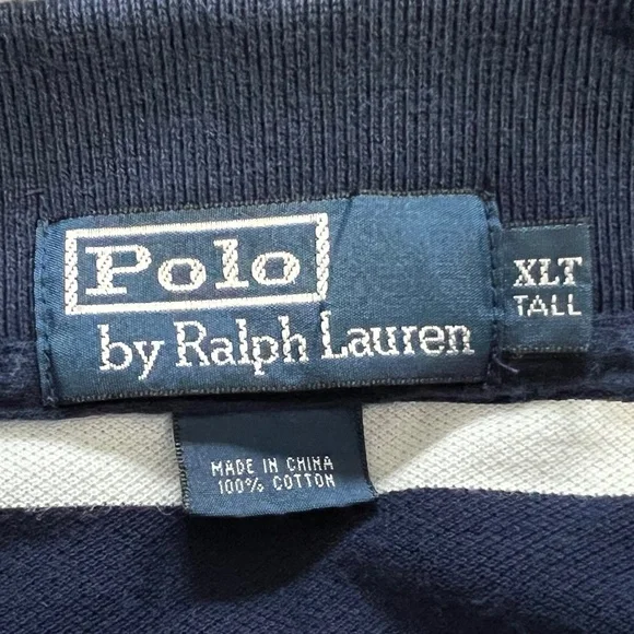 Men’s Stripe Polo Shirt - Picture 6 of 6